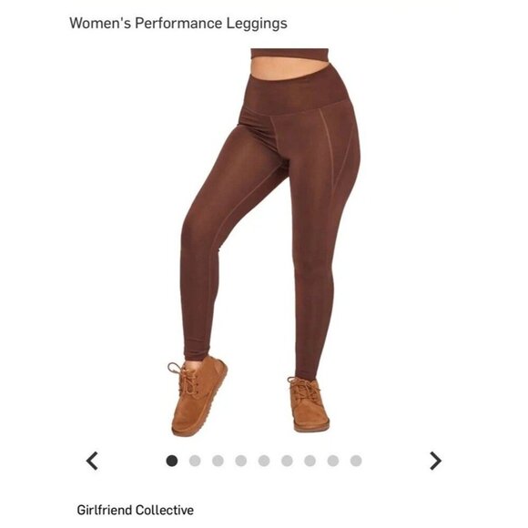 girlfriend collective Size XL Earth Brown High Waist Compressive Leggings - Picture 2 of 10